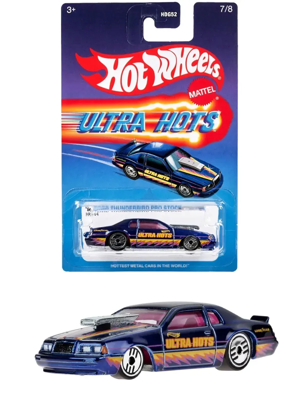 Машинка Хот Вилс 1986 Ford Thunderbird Pro Stock HDG52 HRX14