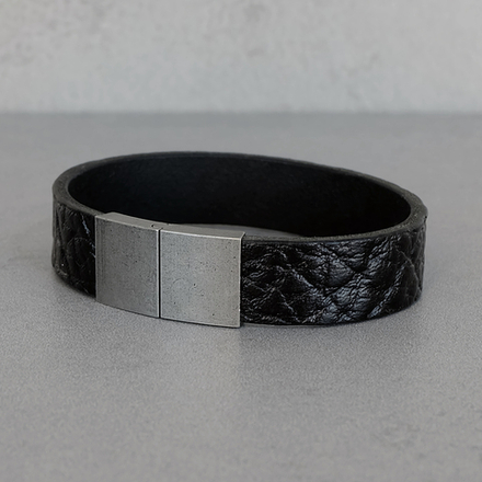 Мужской браслет из натуральной кожи "Буйвол"