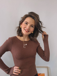 Колье с буквой Grande