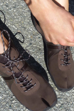 ZARA СПОРТИВНЫЕ БАЛЕТКИ, КОРИЧНЕВЫЙ