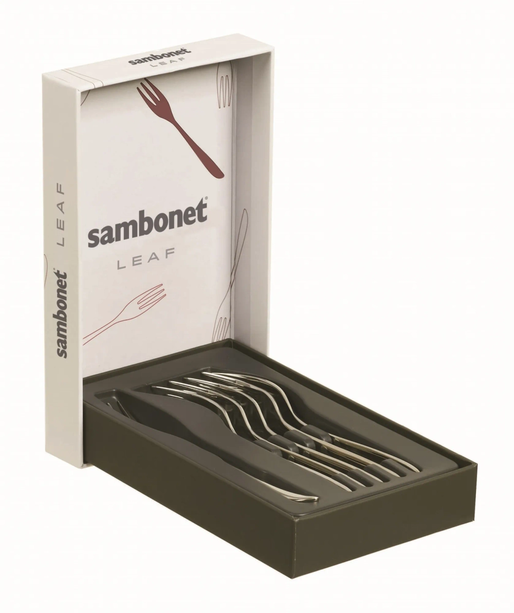 Sambonet Набор из 6 вилок Leaf из нержавеющей стали 52163A55