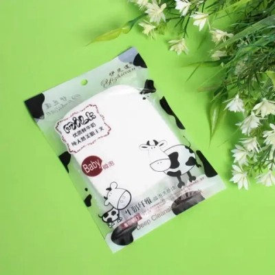 Спонж для умывания и бережного пилинга «Yuoki - Toki», цвет белый, 11,3*9,5см/19*13,5см