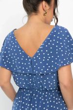 Платье Жара (синее/горох) П13968-16М LT Collection