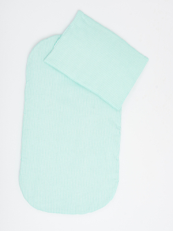 Комплект в коляску с пледом Зеленая полоска