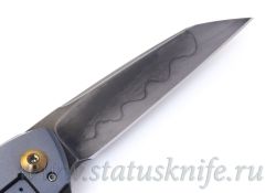 Нож Caleb White Guillotine Full Custom Hamon Prototypeфотография - 6
