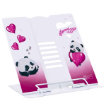 Подставка для книг и учебн. "Панда с сердцем" металл (Феникс+)