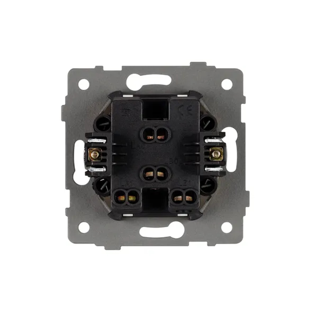 Механизм выключателя двухклавишный непроходной SWT-MK02-PL-GD-V (250V, 10A) (Arlight, -) 049890