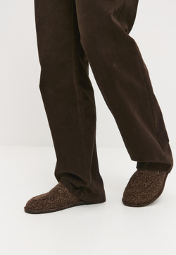 Лоферы // Ivana // Chocolate // Fluffy