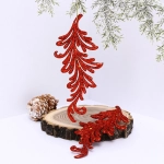 Подвеска «Волшебное перо» 10 см (набор 2 шт), красный