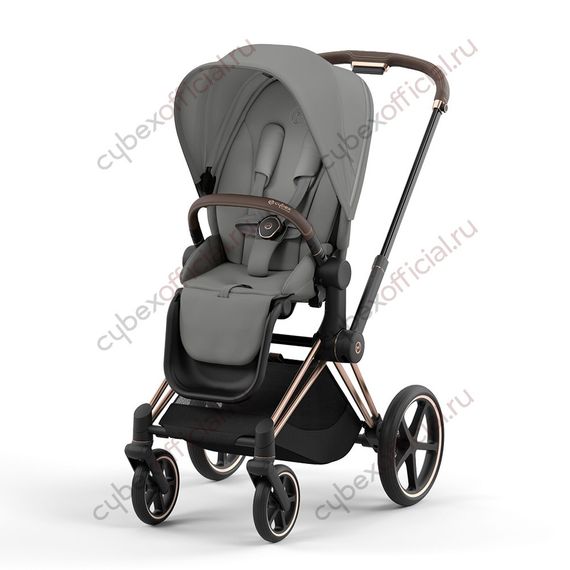 Прогулочная коляска Cybex Priam IV Mirage Grey шасси Rosegold