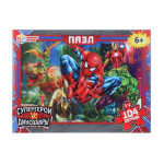 Пазл 104эл. "Супергерои vs Динозавры" коробка 4630395029728 (Умные игры)