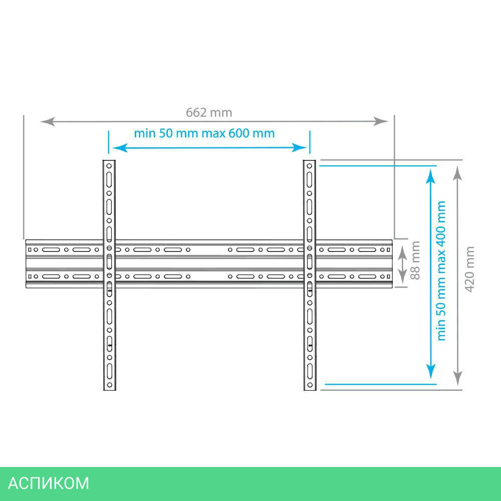 Кронштейн Arm Media PLASMA-1 new черный (10205)