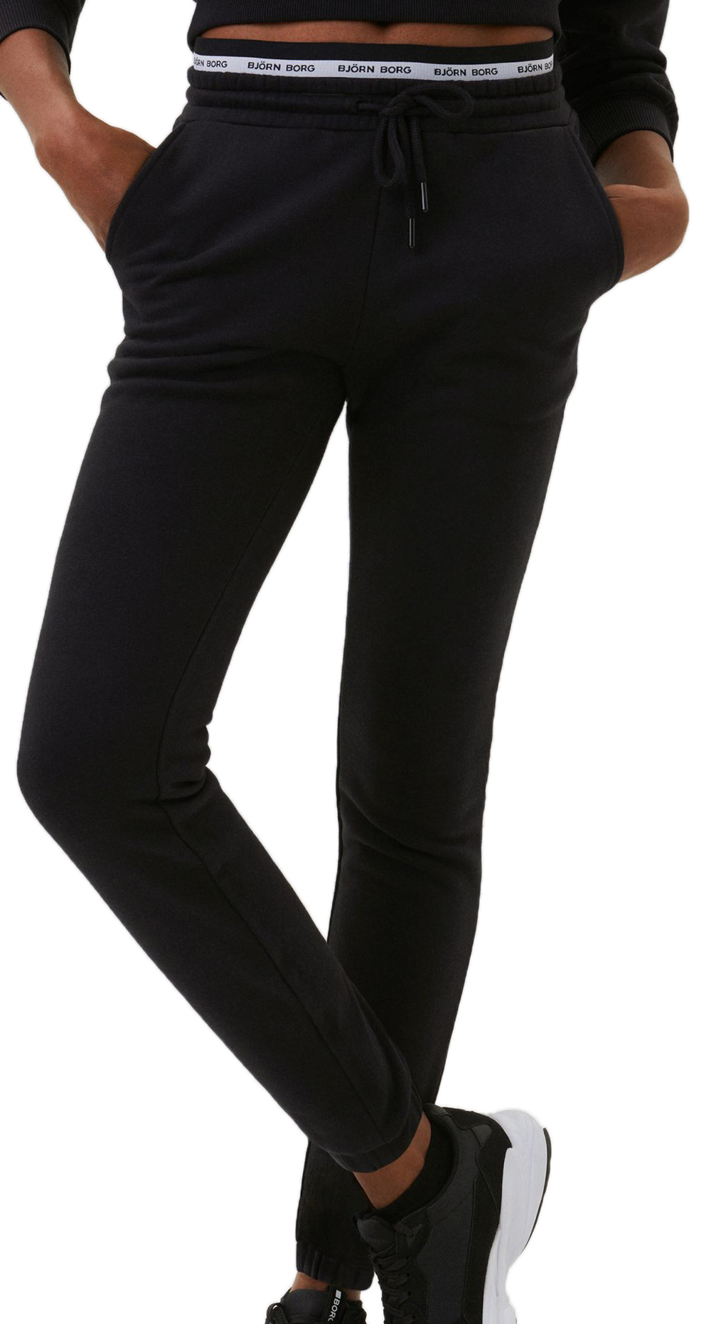 Женские теннисные брюки Björn Borg Stockholm Elastic Pants W - black beauty