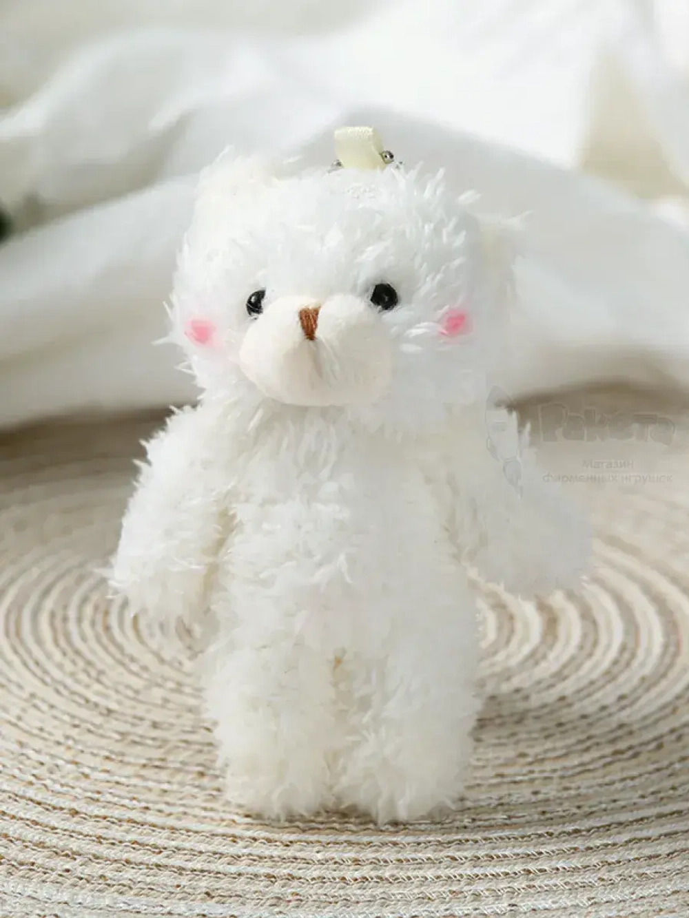 Брелок плюшевый мишка мягкая игрушка для рюкзака 1 шт