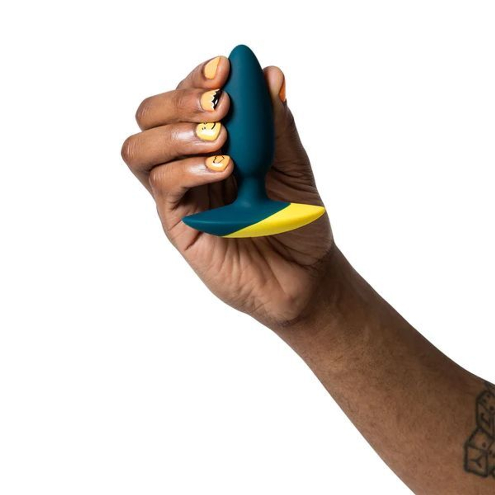 Анальная вибровтулка Romp Bass - 10,3 см. (Цвет: темно-бирюзовый)