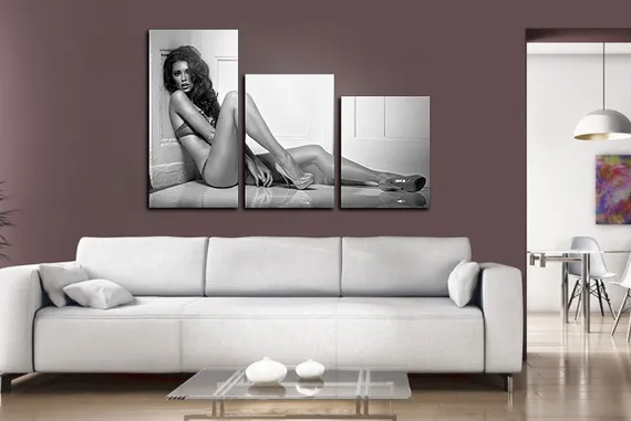 Модульная картина "Черно-белое"