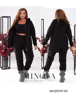 Костюм 597-592-черный Minova