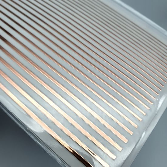 3D ленты для дизайна ногтей, розовое золото