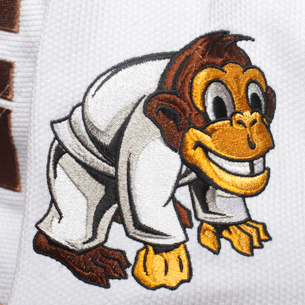 детское ги для BJJ Jitsu Monkey White