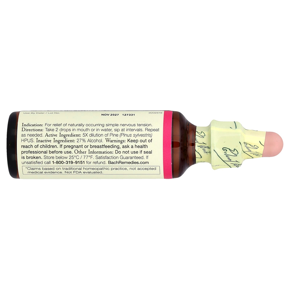 Bach, Original Flower Remedies, сосна, 20 мл (0,7 жидк. унции)