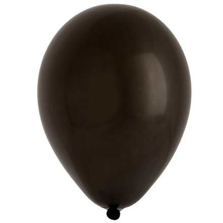 Воздушные шары Весёлая Затея, металлик чёрный, 50 шт. размер 10" #1102-1572
