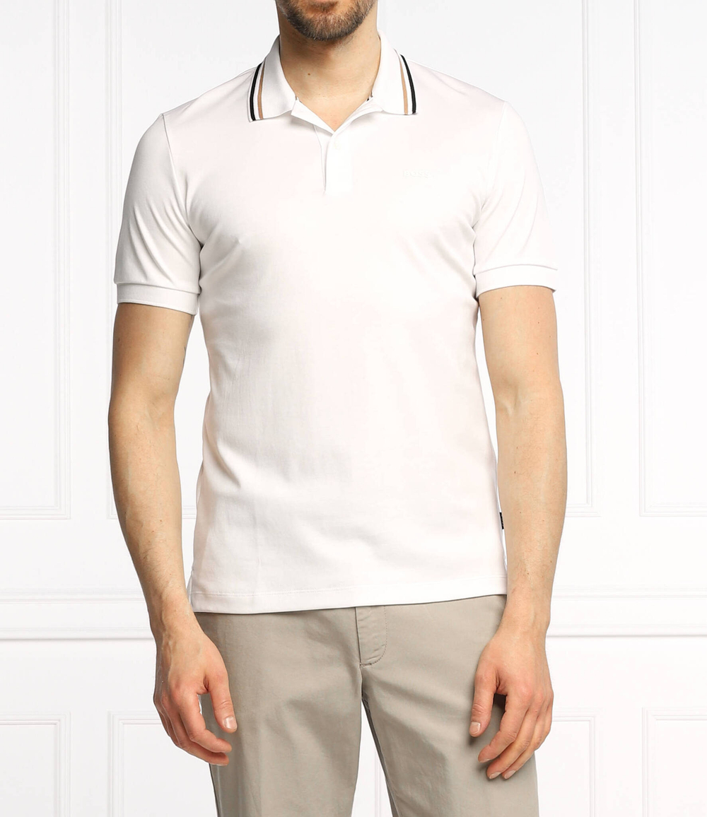 поло penrose 38 BOSS BLACK - белый(50469360)