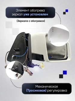 Зеркала ваз 2121 21213 2131 21214 Механика С обогревом