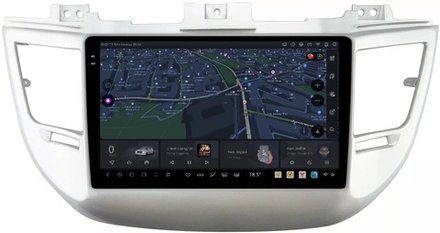 Магнитола для Hummer Hyundai Tucson 2016-2018 - Carmedia OL-9705 QLed+2K, Android 13, UIS7870 (DUDU7), CarPlay, SIM-слот