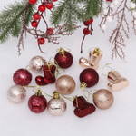 Набор украшений «Волшебное сияние» 4 см (13 предметов), рубин/шампань