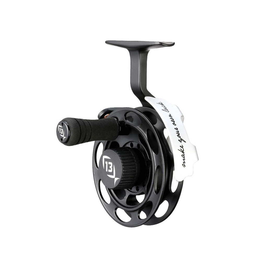 Катушка для рыбалки 13 Fishing Black Betty Inline Ice Reel 1:1 Gear Ratio, с двух сторон (LH+RH), вес - 187гр
