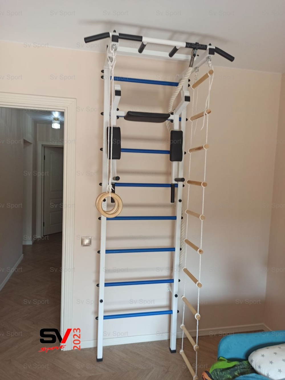 Монтаж шведской стенки Sv Sport в пеноблочные, газоблочные стены