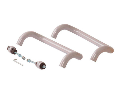 Ручка скоба офисная Elementis ROS0594.01/1 изогнутая 350 мм с улучш креплением Серебристый RAL9006.