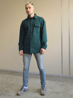 Рубашка трикотажная темно-зеленая Город Горький