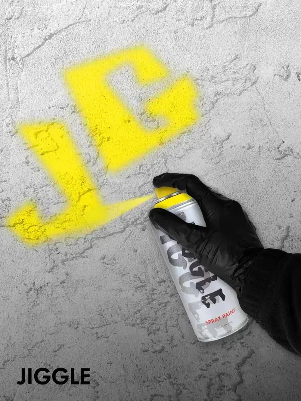 Аэрозольная краска для граффити в баллончике JIGGLE PRO суперматовая, 520 мл, LEMON / Лимон - 2 шт