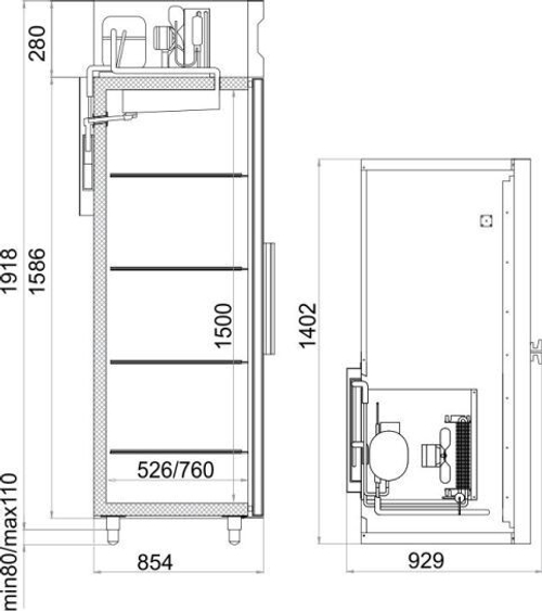 Холодильный шкаф Polair CM114-S