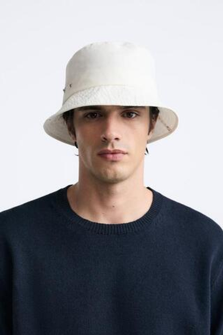 ZARA ПАНАМА ИЗ ХЛОПКА, ЭКРЮ