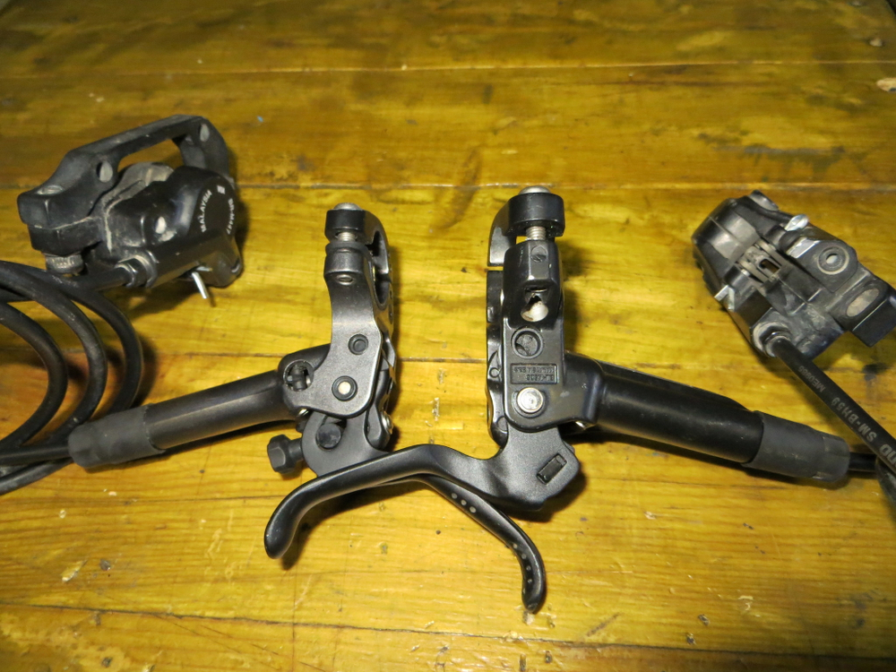 Задний тормоз гидравлический Shimano M447+XT, комплект.