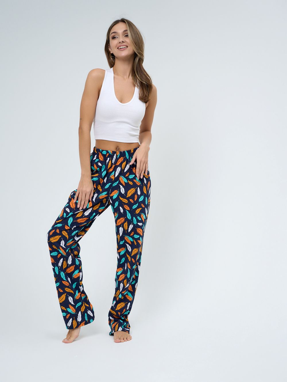 678 Брюки пижамные (100% хлопок)