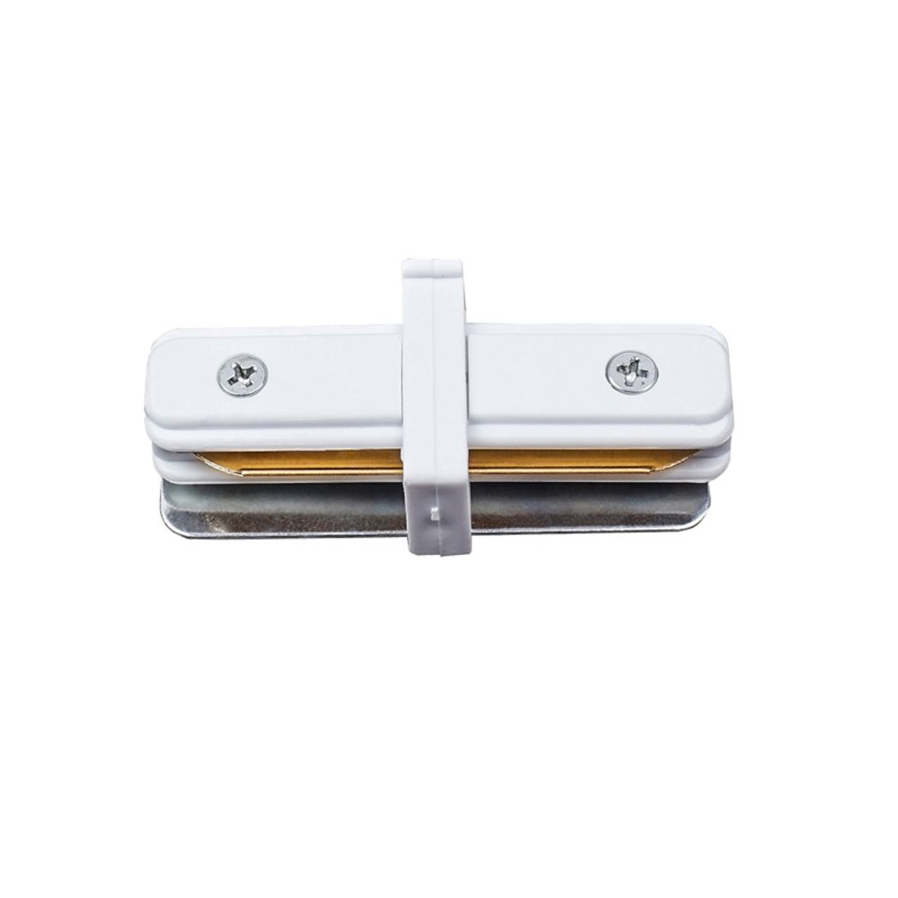 UBX-Q122 G11 WHITE 1 POLYBAG Соединитель для 2-х шинопроводов типа G, прямой внутренний. Однофазный. Белый. ТМ Volpe.