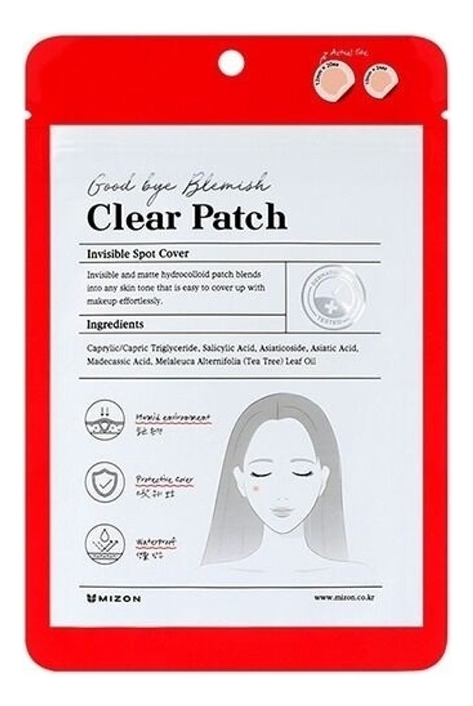 MIZON Патчи для точечного применения - GOOD BYE BLEMISH CLEAR PATCH ,44 шт