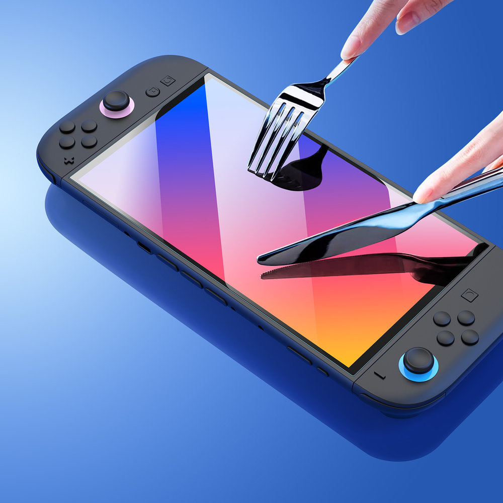 Защитное стекло на экран от Dux Ducis для приставки Nintendo Switch 2, серия HD Tempered Glass Screen Protector(в комплекте рамка для выравнивания)