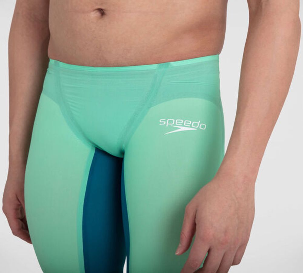 (2020) Стартовые шорты SPEEDO FASTSKIN LZR PURE Valor Jammer Green Glow/Nordic Teal  стандартная талия ПОД ЗАКАЗ