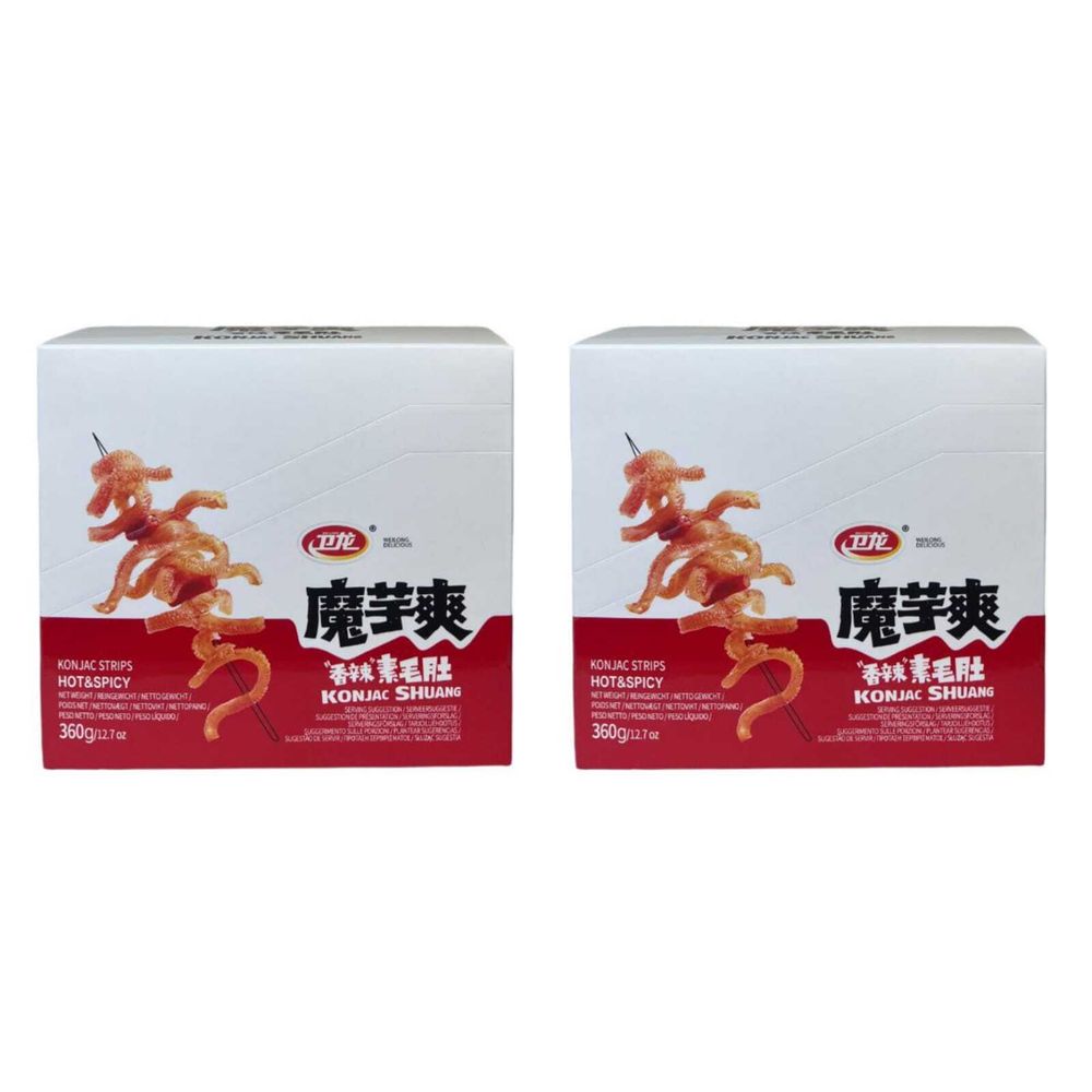 Лапша конжаковая остро-пряная Weilong 360 г