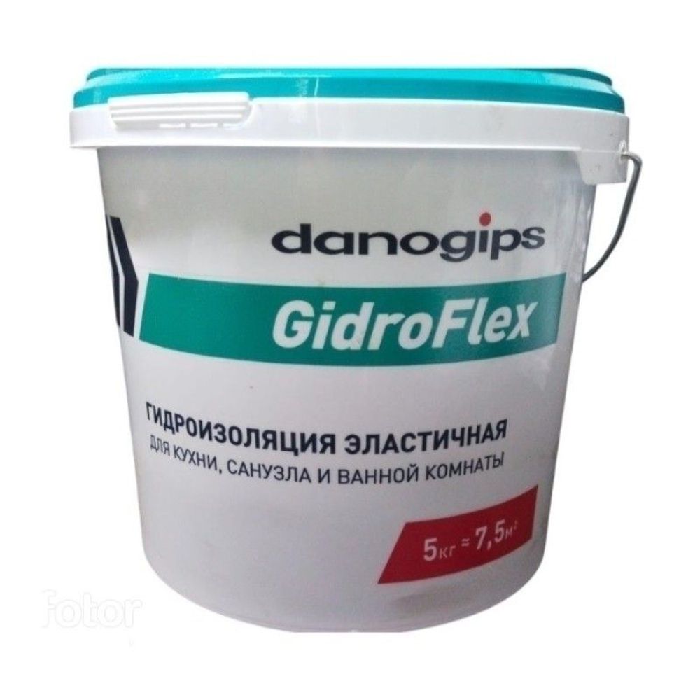 Гидроизоляция эластичная Danogips GidroFlex 5 кг