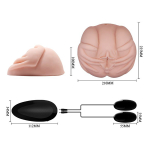 Виброастурбатор-вагина 21х22,5х10см с руками поверх Baile Crazy Bull BM-009022Z-1