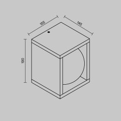 Уличный настенный светильник Maytoni   O483WL-L10GF3K