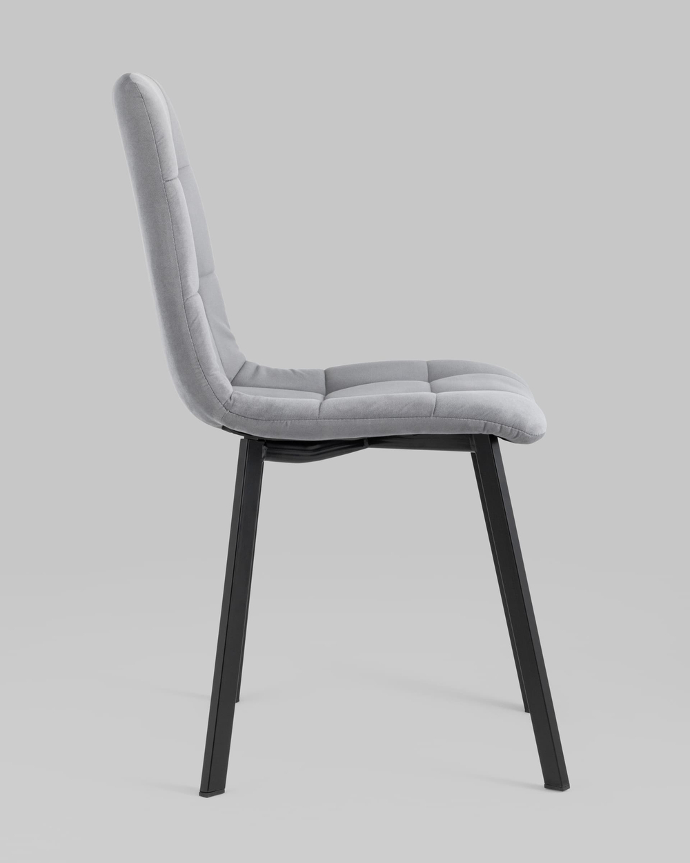 Стул Oliver Square велюр серый