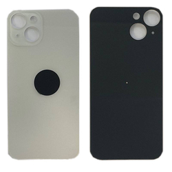 Задняя крышка для Apple iPhone 14 Белый (стекло, широкий вырез под камеру)