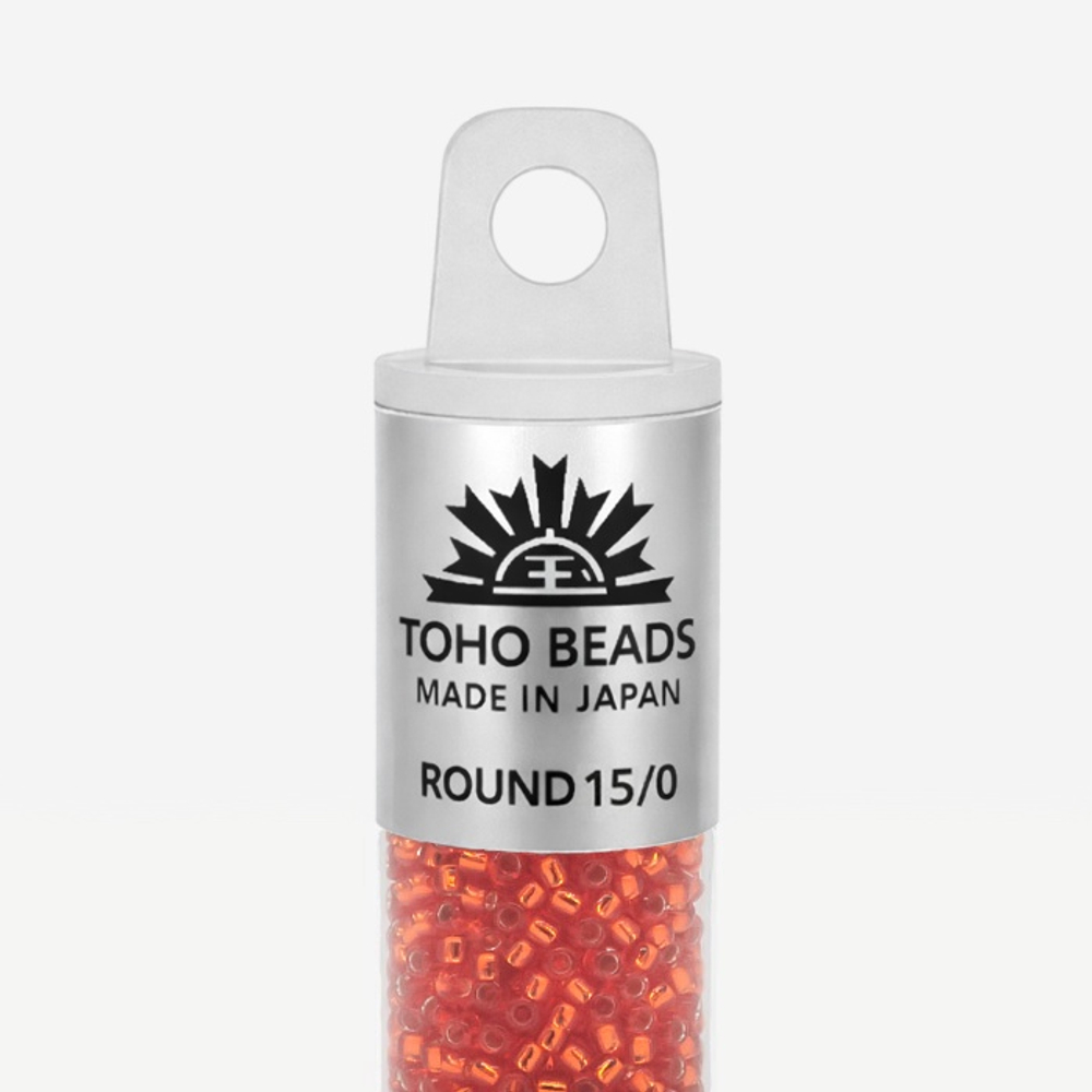 Японский бисер TOHO Round 15/0 (№25), с внутренним серебрением, прозрачный
