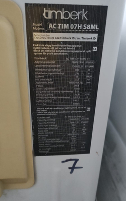 Сплит система 7 TIMBERK AC TIM 07H S8ML (до 21м2)